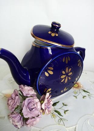 Чайник - заварник кобальт, гжель