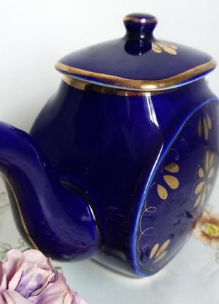 Чайник - заварник кобальт, гжель