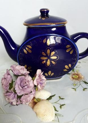 Чайник - заварник кобальт, гжель