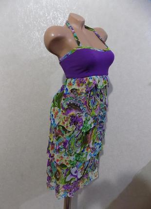 Сарафан літній яскравий з шифоном розмір 40-42