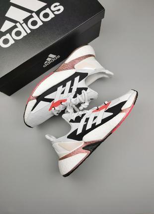 Кроссовки оригинал adidas x9000l4 boost white/black fw8388 рефлективные4 фото