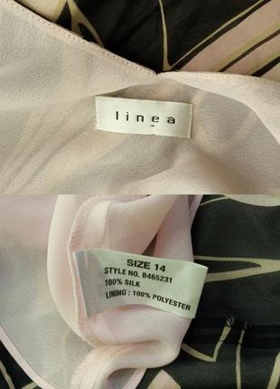 Linea брендове шовкове літнє плаття принт квіти відкрита спина шовк завитки7 фото