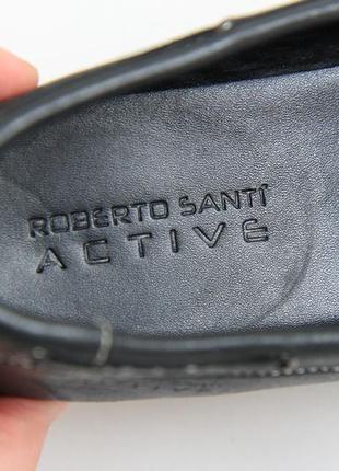 Roberto santi active шкіряні топсайдеры туфлі балетки р. 388 фото