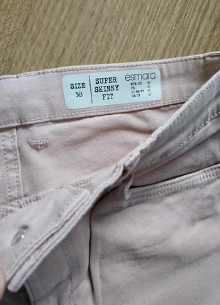 Акция!!новые пудровые джинсы esmara  с высокой посадкой 38 размер3 фото