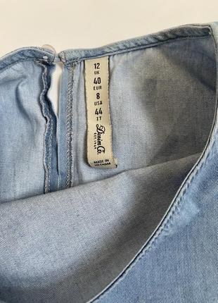 Хлопковая  блуза под джинс с воланами3 фото