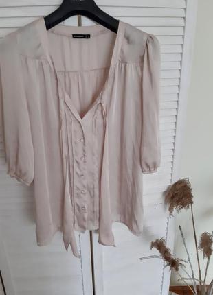 Трендовая блуза, винтажного кроя, рукав фонарик5 фото