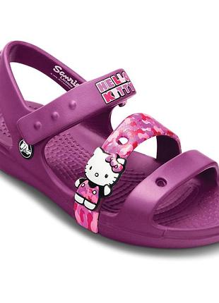 Дитячі босоніжки crocs keeley hello kitty, 100% оригінал