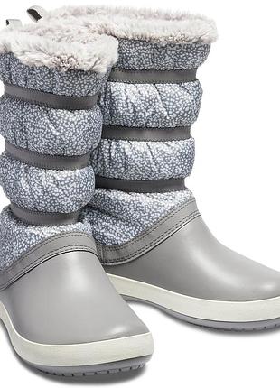 Дитячі зимові чоботи crocs crocband winter PINK, 100% оригінал
