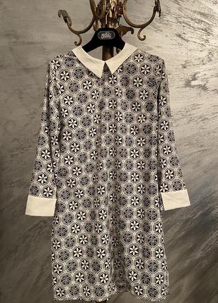 Плаття в принт piazza italia ,платье разм м неймовірно легке