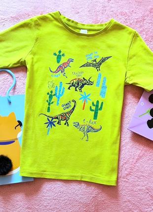 Футболка с динозаврами не поло рубашка zara next disney h&m 8 лет