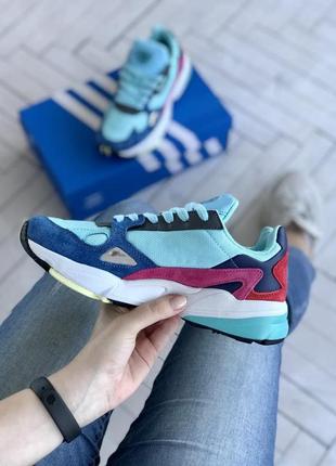 Adidas falcon🆕шикарні жіночі кросівки🆕замшеві кольорові адідас🆕жіночі кросівки🆕7 фото