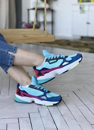 Adidas falcon🆕шикарні жіночі кросівки🆕замшеві кольорові адідас🆕жіночі кросівки🆕8 фото