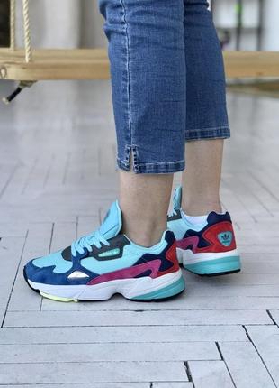 Adidas falcon🆕шикарні жіночі кросівки🆕замшеві кольорові адідас🆕жіночі кросівки🆕1 фото