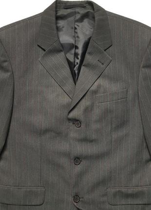 Мужской винтажный американский шерстяной блейзер пиджак в полоску towncraft new york 19272 фото