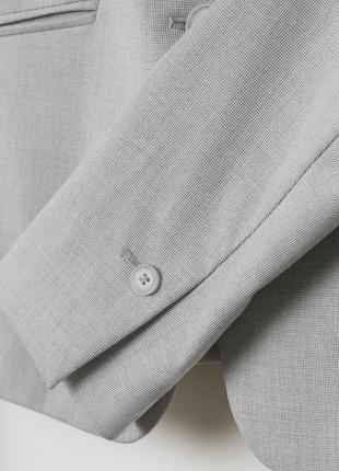 Серый базовый пиджак h&m5 фото