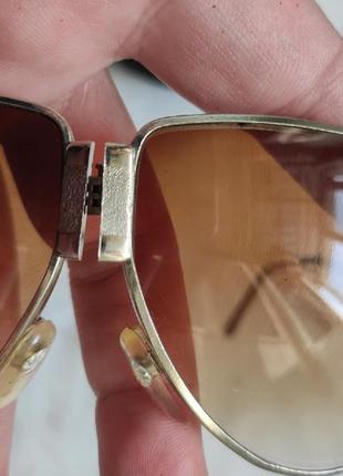 Авиаторы солнцезащитн очки складные трансформеры градиент коричневые складывающиеся винтаж10 фото