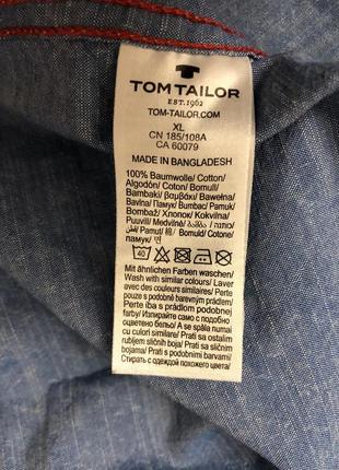 Новая мужская рубашка tom tailor {xl}9 фото