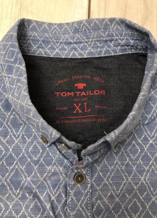 Новая мужская рубашка tom tailor {xl}4 фото