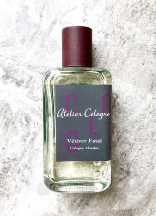 Atelier cologne vetiver fatal💥оригинал cologne 4 мл распив аромата затест5 фото