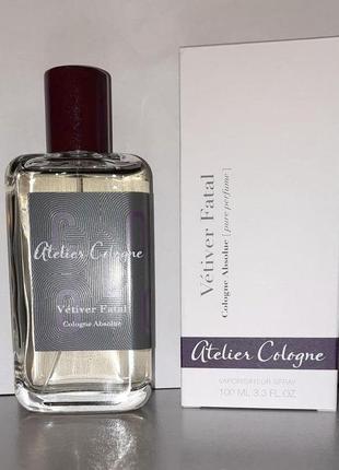 Atelier cologne vetiver fatal💥оригинал cologne 4 мл распив аромата затест6 фото