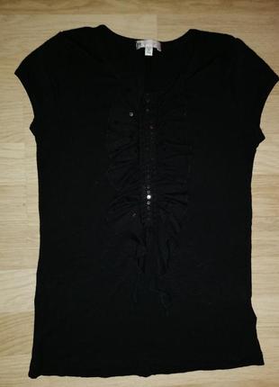 Футболка блузка школьная черная классика нарядная marks&spenser, р.134-140/9-102 фото