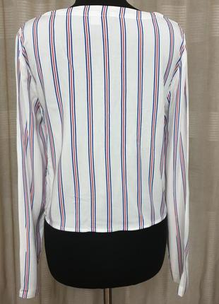 Рубашка хлопковая с завязками,блуза топ, сорочка на зав'язках з віскози5 фото