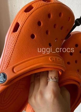 Crocs classic clog tangerine классические кроксы сабо оранжевые 36,37,383 фото