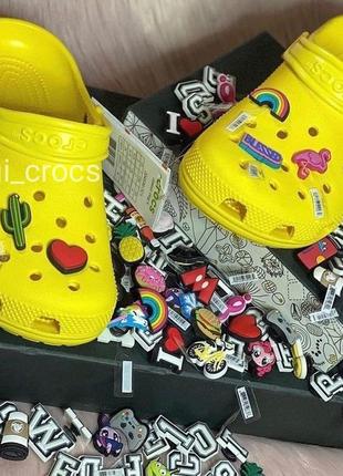 Crocs classic clog yellow крокс классические клоги 36,37,38,39