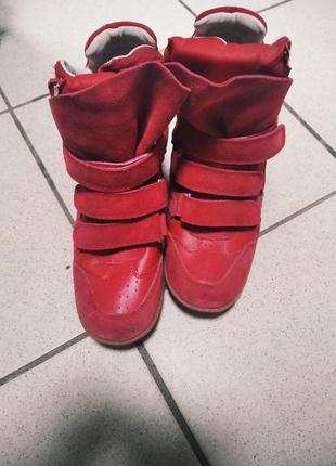 Женские кроссовки,сникерсы, ботинки, натуральная замша,36,37 размеры3 фото