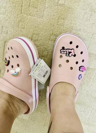 Кроксы crocband pearl crocs 💅3 фото