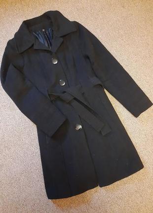 Пальто кашемировое черное