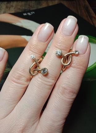 Серьги с цирконием