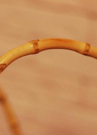 Сумка ажурная с ручками из бамбука4 фото