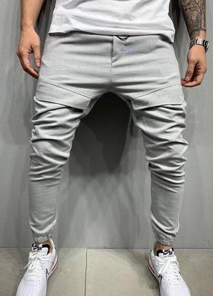 Брюки мужские базовые карго серые / штаны чоловічі базові штани сірі