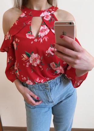Блуза з відкритими плечима selected1 фото