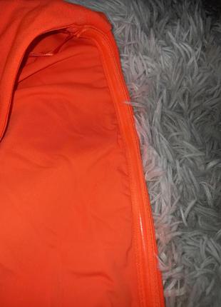 Эксклюзивное вечернее клубное сексуальное платье неоново-оранжевого цвета одним рукавом 🔥🧡4 фото