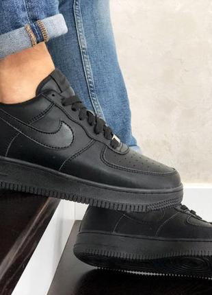 Р. 41,43. 44 кросівки nike air force af 1 (чорні)