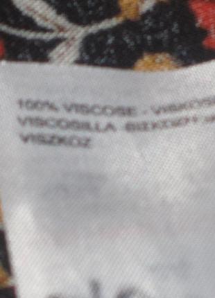 Вільна віскозна блуза в квіточку peacocks размер164 фото