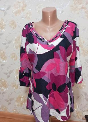 Блуза рубашка из льна натуральная