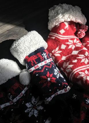 Носки зимние тёплые новогодние4 фото