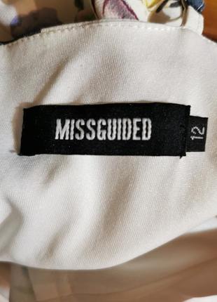 Сукня в принт квіти тюльпан гортензія короткий міні missguided6 фото