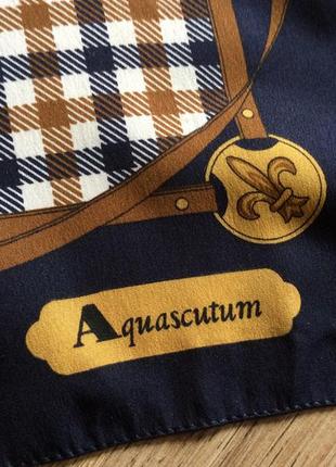 Шелковый шарф шарфик aquascutum оригинал