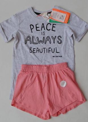 Домашний костюм пижама 2-4 г 104 см h&m-primark уценка