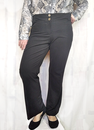 Элегантные брюки с трикотажными вставками на поясе, подойдут беременным2 фото