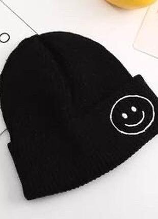 Детские шапки смайл 1-6 лет для мальчика и девочки