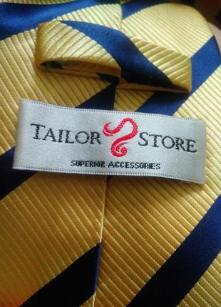 Оригінальний галстук/краватка tailor store 100% шовк4 фото