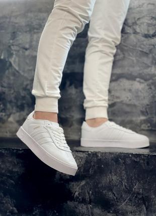 Шикарні жіночі кросівки adidas samba білі