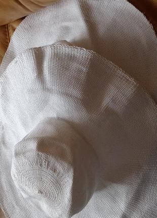 Біла солом'яний капелюх h&m ❤️🤍 ексклюзив8 фото