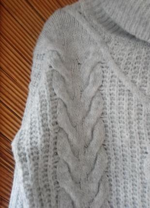 Красивый мягкий свитер оверсайз жемчужного цвета  primark3 фото