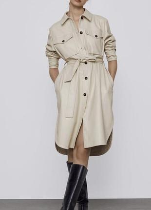 Не бежевий тренч zara, розмір m-l